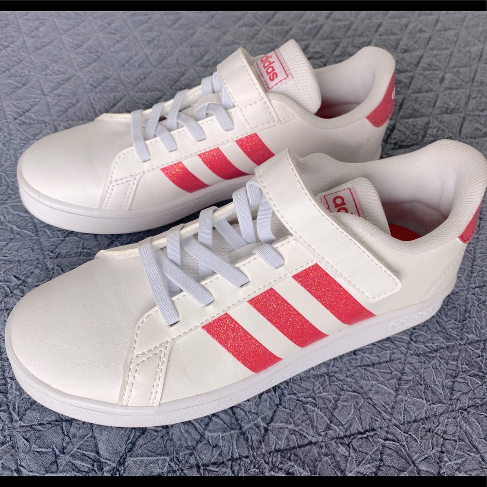 Girls Pink Glitter ADIDAS